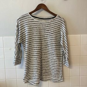 Lou & Grey black and white striped top